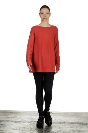 The Swiss Label Damen Langarm Shirt orange